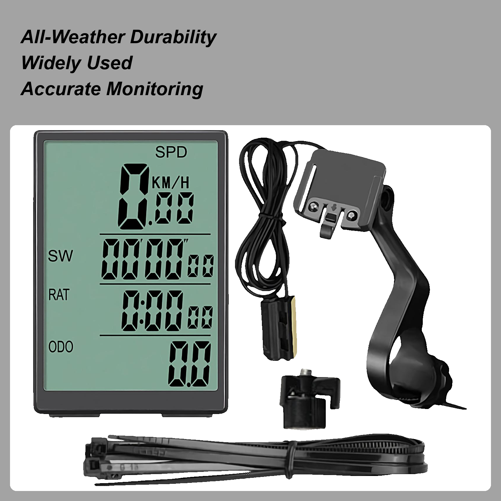 Cycling Commute Training - Cycle Computer Accurate Biking Speedometer High