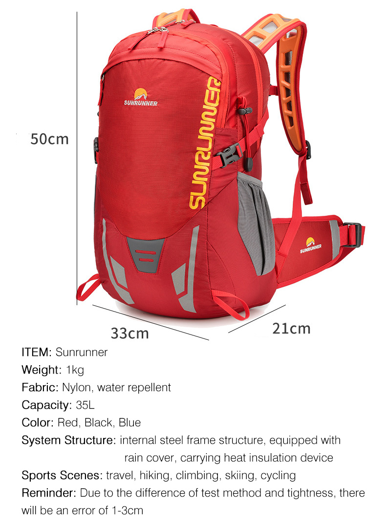 35L Hiking Backpack Bag Large  - đánh giá và giá Cycling Journey