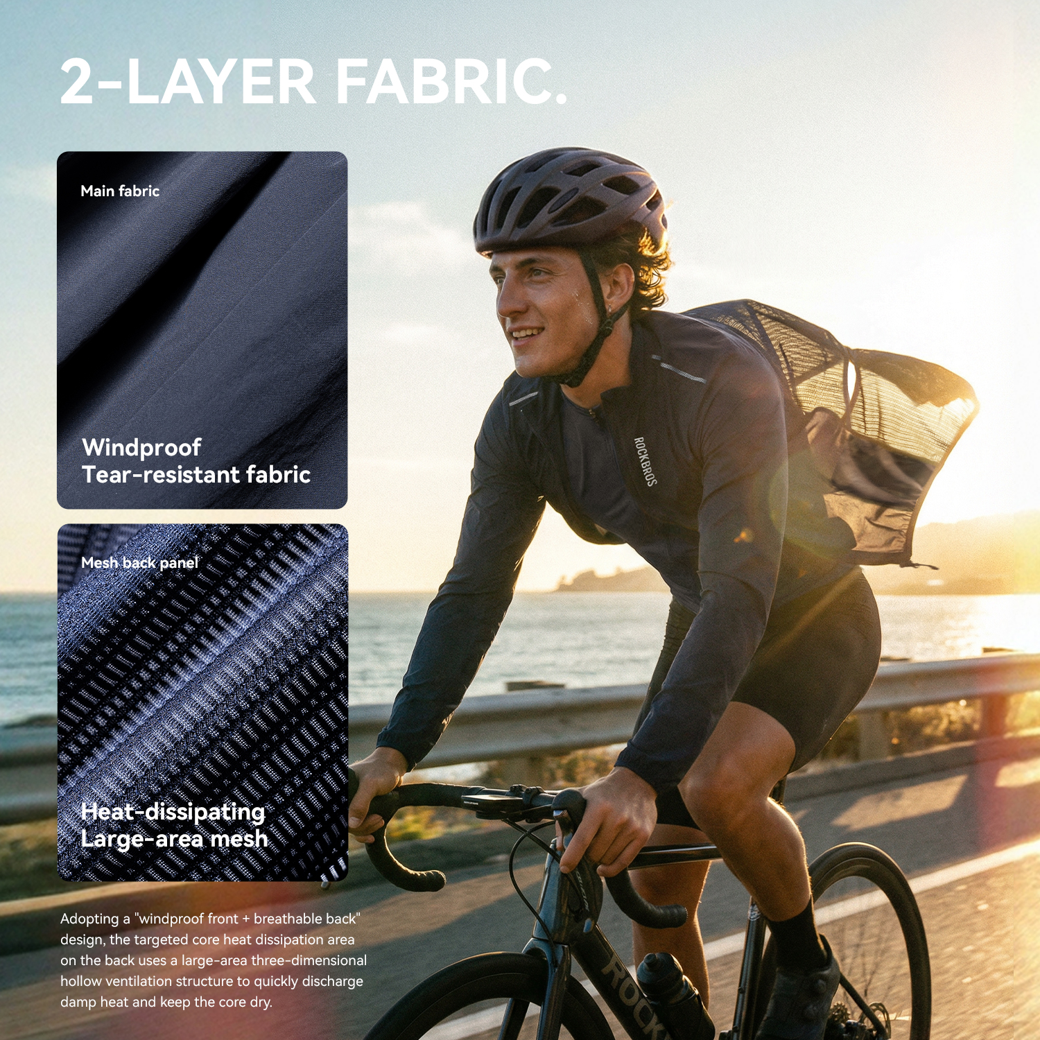 ROCKBROS Cycling Jacket  Windp - đánh giá và giá Cycling Commuter Jacket