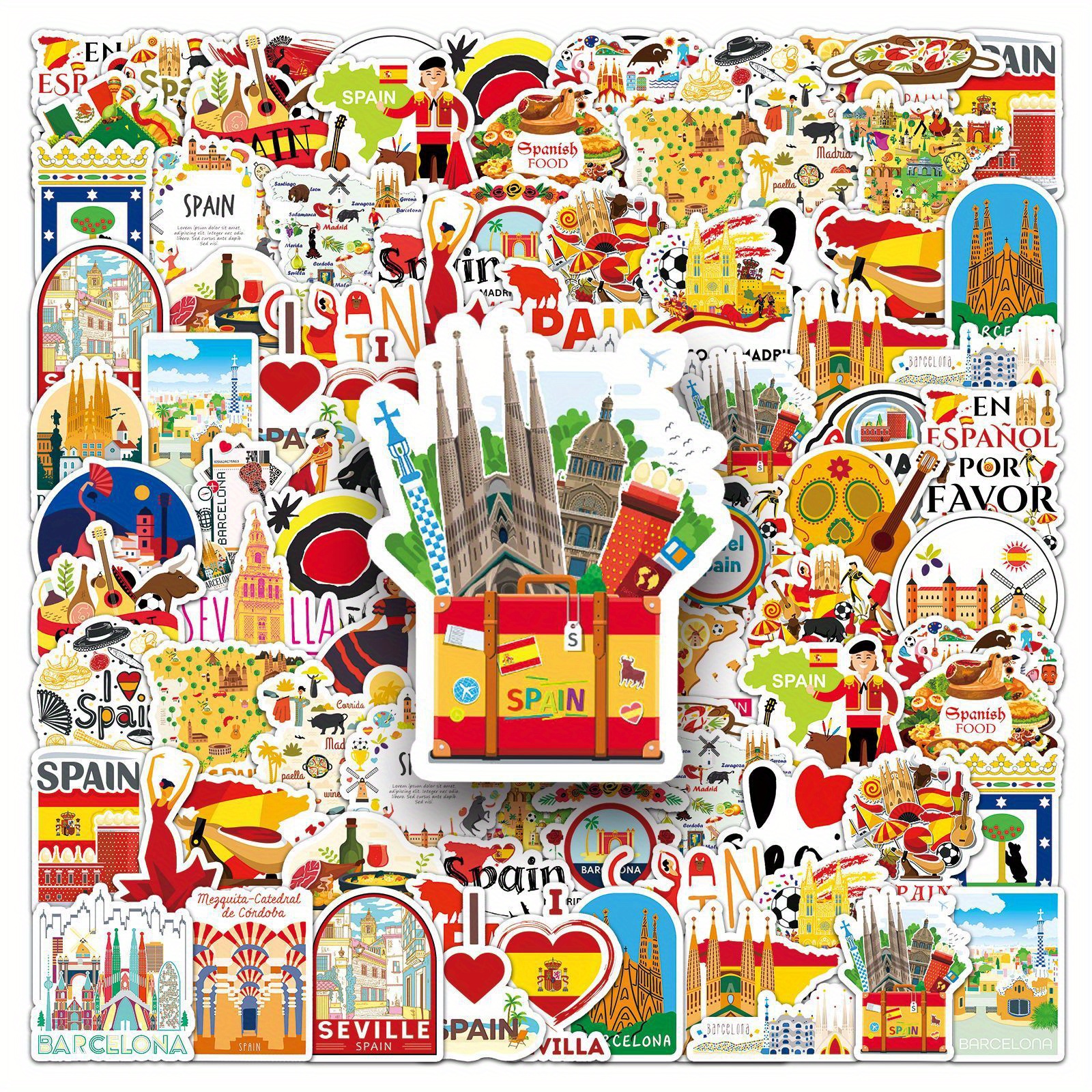 50PCS Outdoor Travel in Spain  - đánh giá và giá Cycling Journey