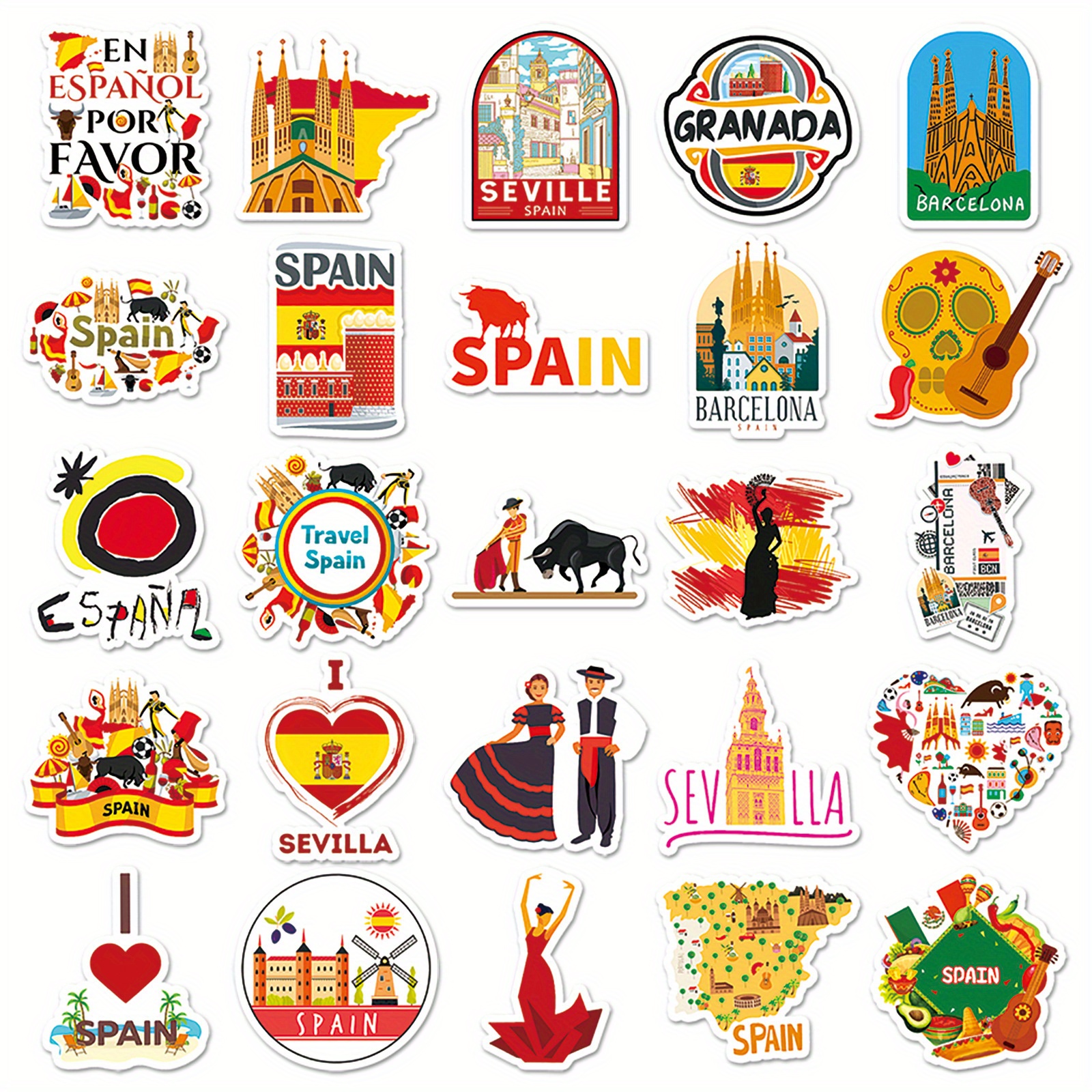 50PCS Outdoor Travel in Spain  - đánh giá và giá Cycling Journey