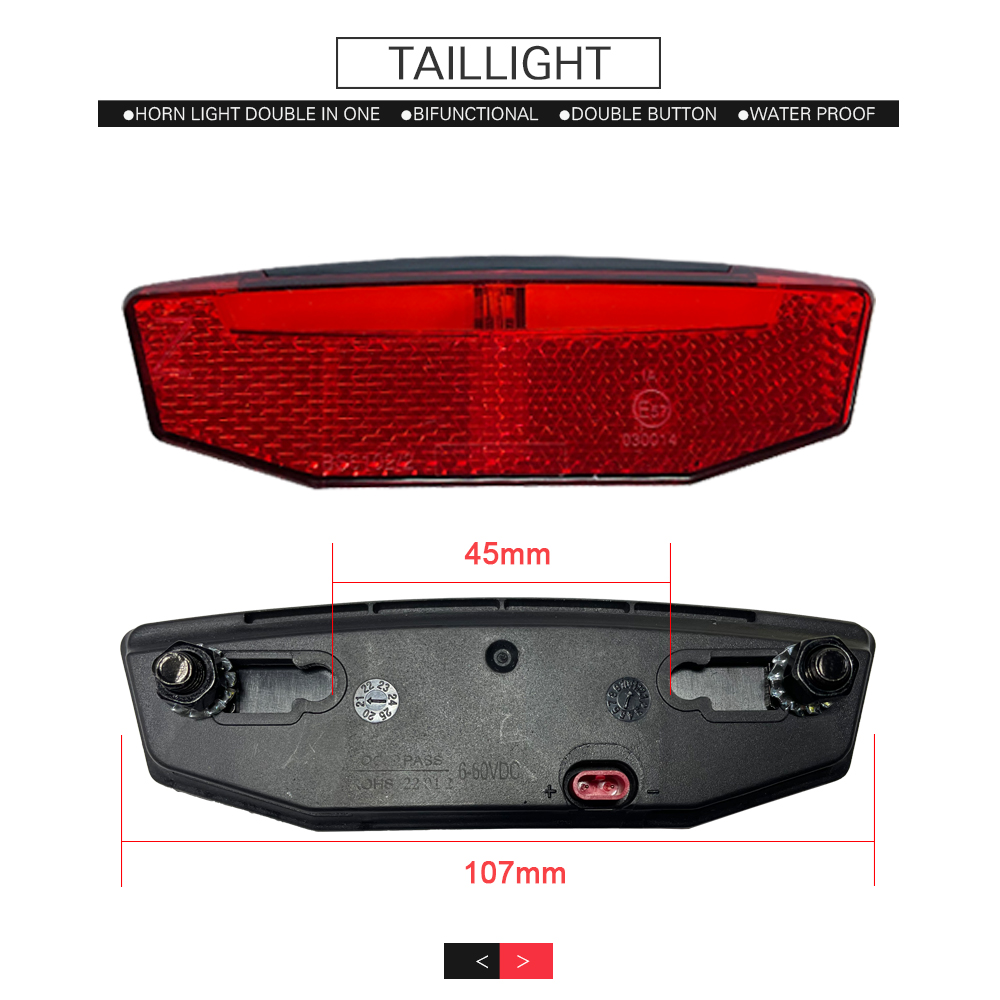 Ebike Light and Horn Switch, H - đánh giá và giá Bike Light Front Rear