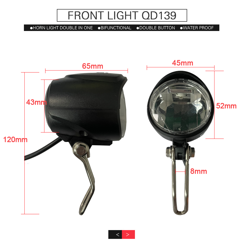 Ebike Light and Horn Switch, H - đánh giá và giá Bike Light Front Rear