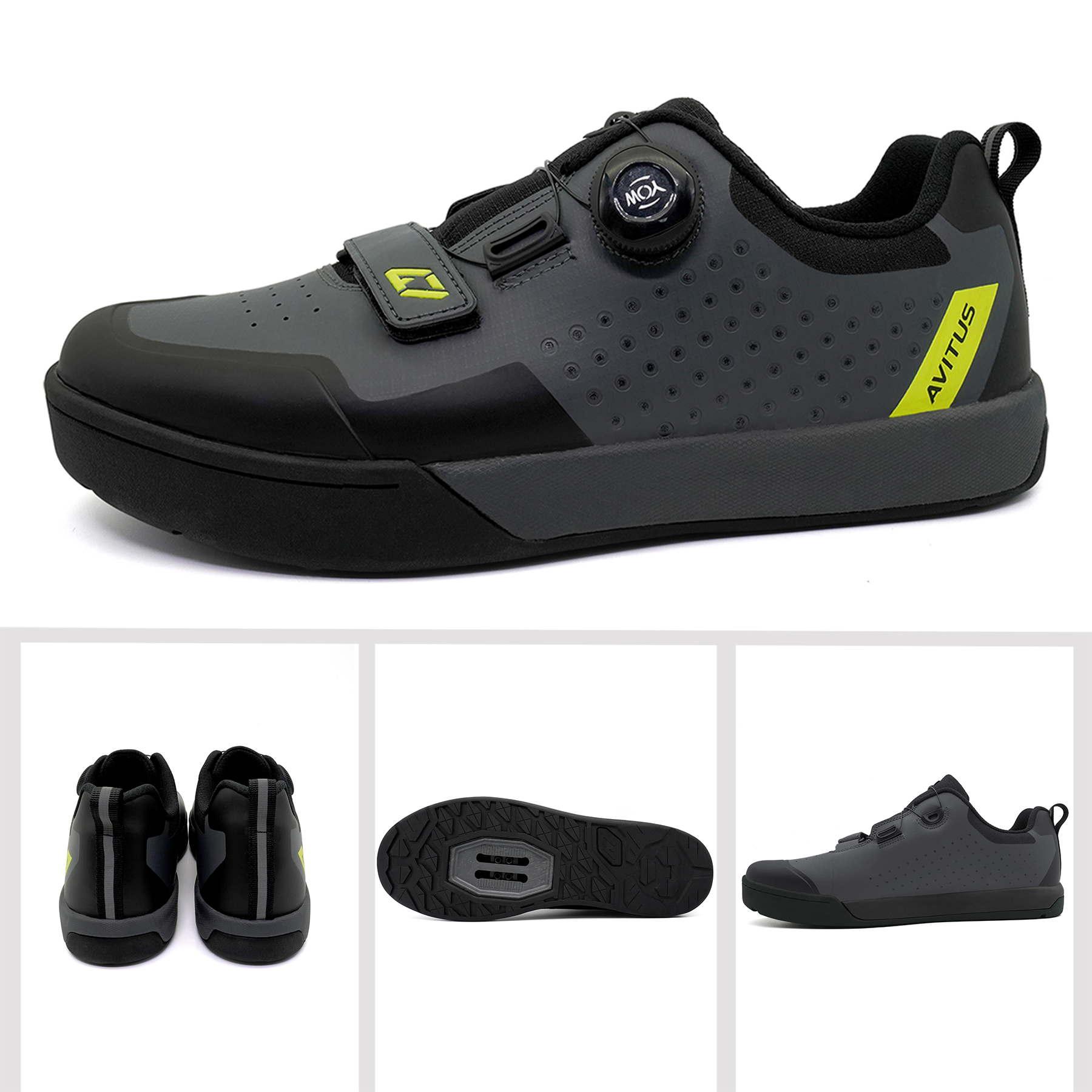 AVITUS Men MTB Shoe with 2-Bol - đánh giá và giá Cycling Commuter Shoes