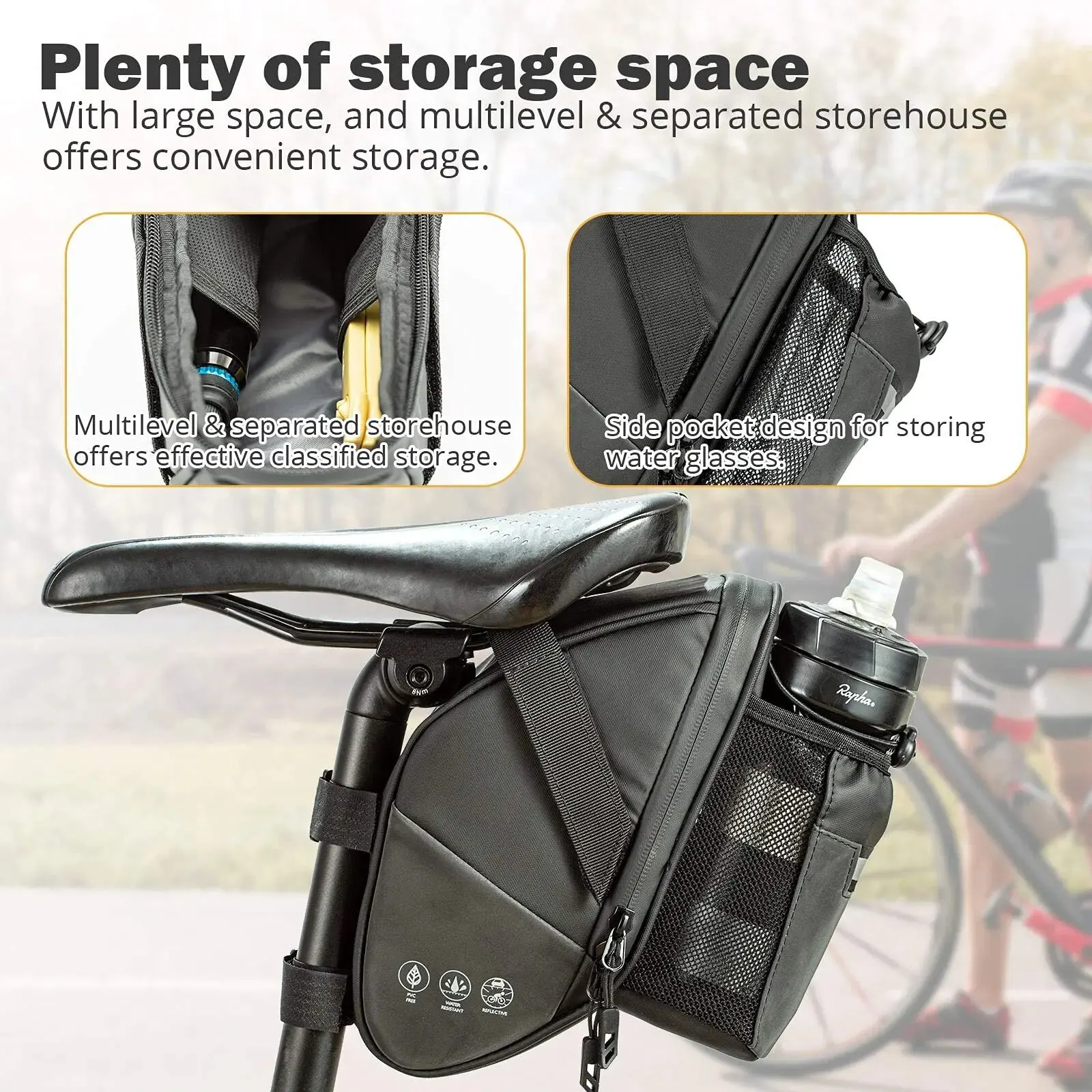Bike Saddle Bag Waterproof Bik - đánh giá và giá Saddle Bag Under Seat