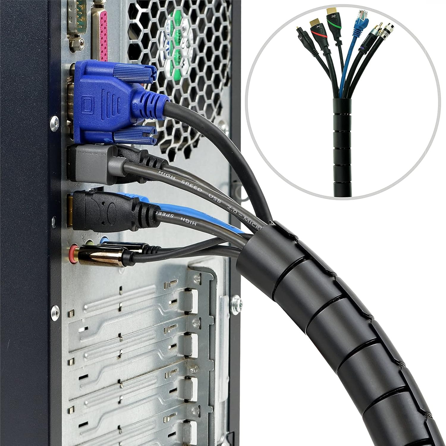 Spiral Cable Wire Wrap Cable W - đánh giá và giá Cable Lock Flexible