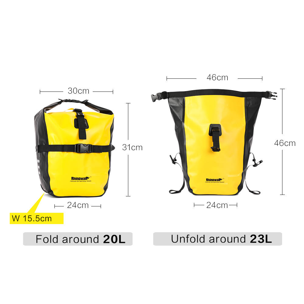 Rhinowalk 20L Bicycle Pannier  - đánh giá và giá Cycling Journey
