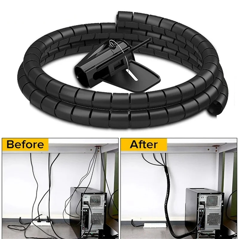 1/2pcs 2M Cable Tube Clip Cabl - đánh giá và giá Cable Lock Flexible