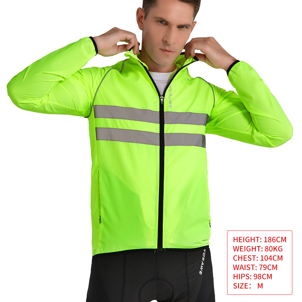 WOSAWE Men Cycling Windbreaker - đánh giá và giá Cycling Commuter Jacket