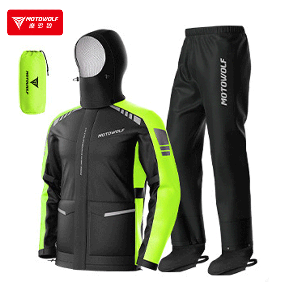 Rain Suit Motorcycle Rainwear  - đánh giá và giá Cycling Commute In Rain